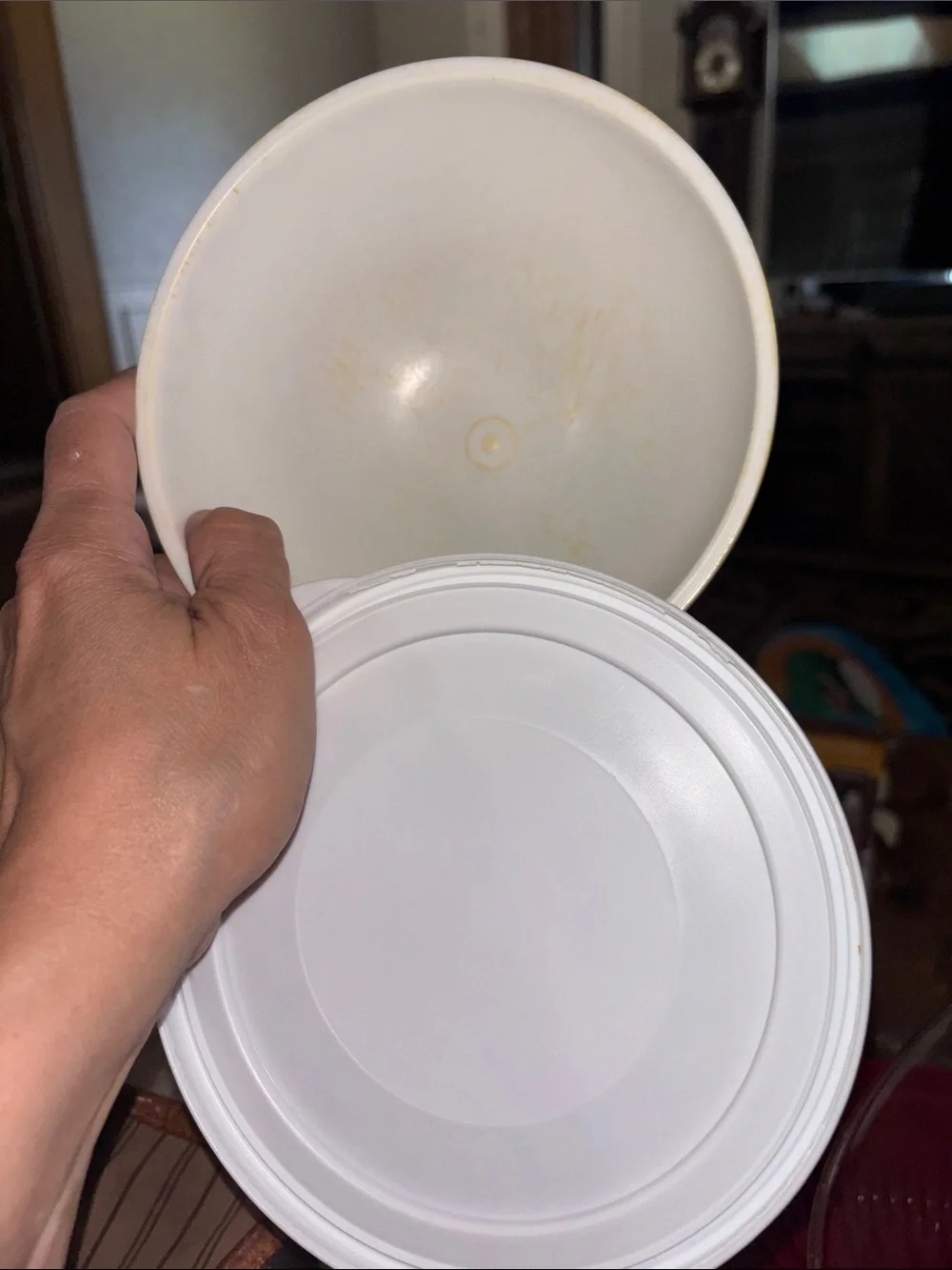 The Pampered Chef White Storage Container Lid